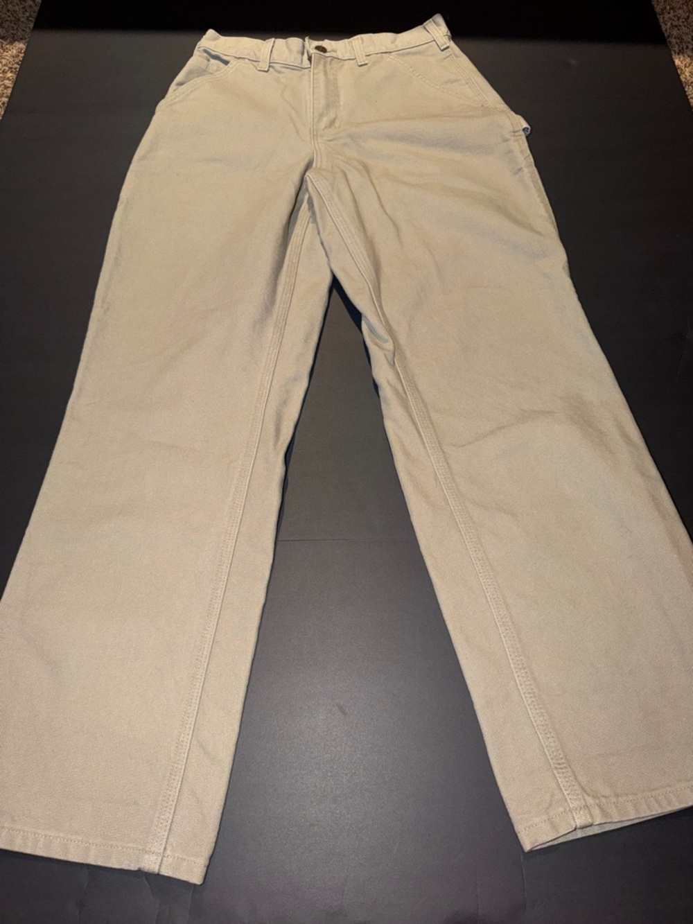 Carhartt Women’s Canvas Work Pants in Khaki - Picture 2 of 4